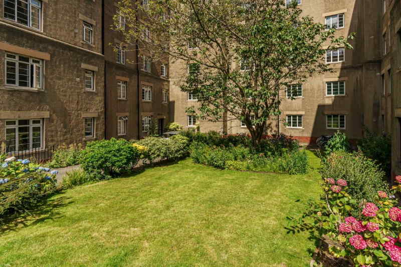 Tidy communal garden